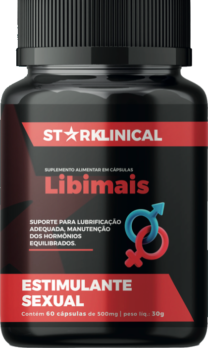 Frasco de LIBIMAIS com 60 cápsulas de 500 mg